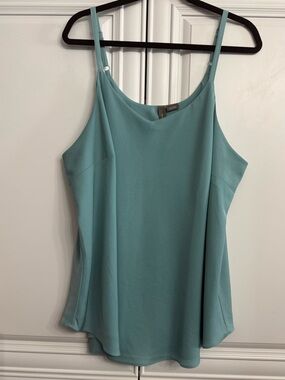 Penningtons Sz 2X Etta Cami Teal Blue Lined Camisole Adjustable Spaghetti Straps